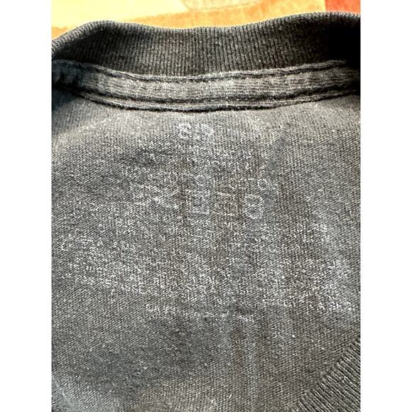 The Starry Night Black Blue Graphic Cropped Cut Off Tee Shirt Size S - Picture 4 of 4